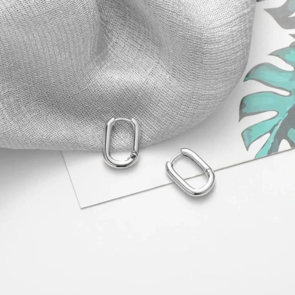 Minimalist Sterling Silver Huggie Hoop Earrings